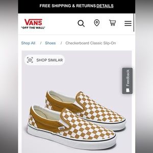 VANS CHECKERBOARD CLASSIC SLIP-ON